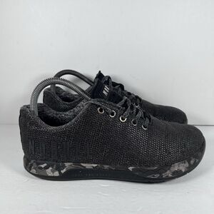 Nobull Outwork Black/Camo SuperFabric Lace Up Athletic Training Shoes Women's 8